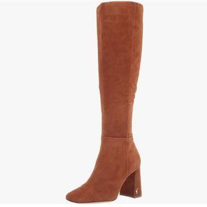 NWT Sam Edelman Clarem Knee High Suede Block Heel Boot